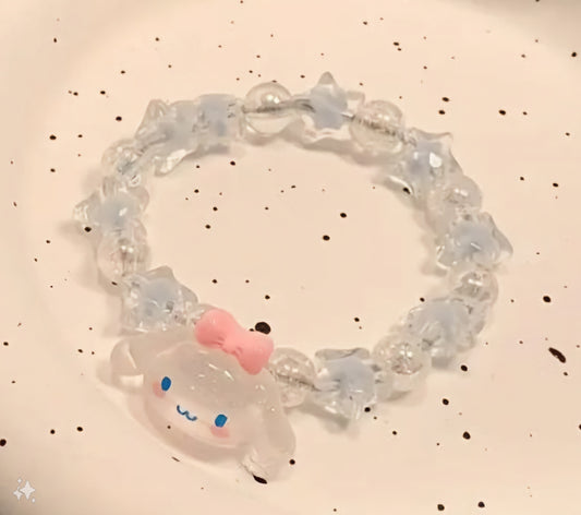 Beaded Cinnamoroll bracelet