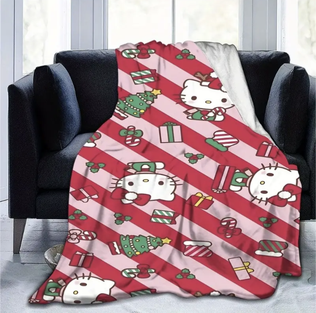 Hello Kitty, Red & Pink Christmas blanket 200cm x 150cm