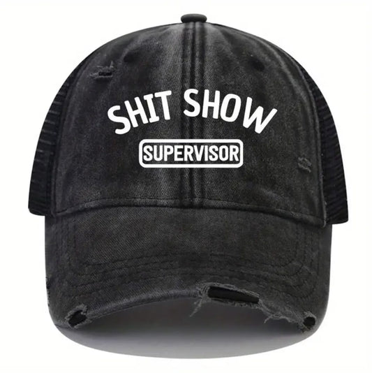 'Supervisor' Black Baseball Cap