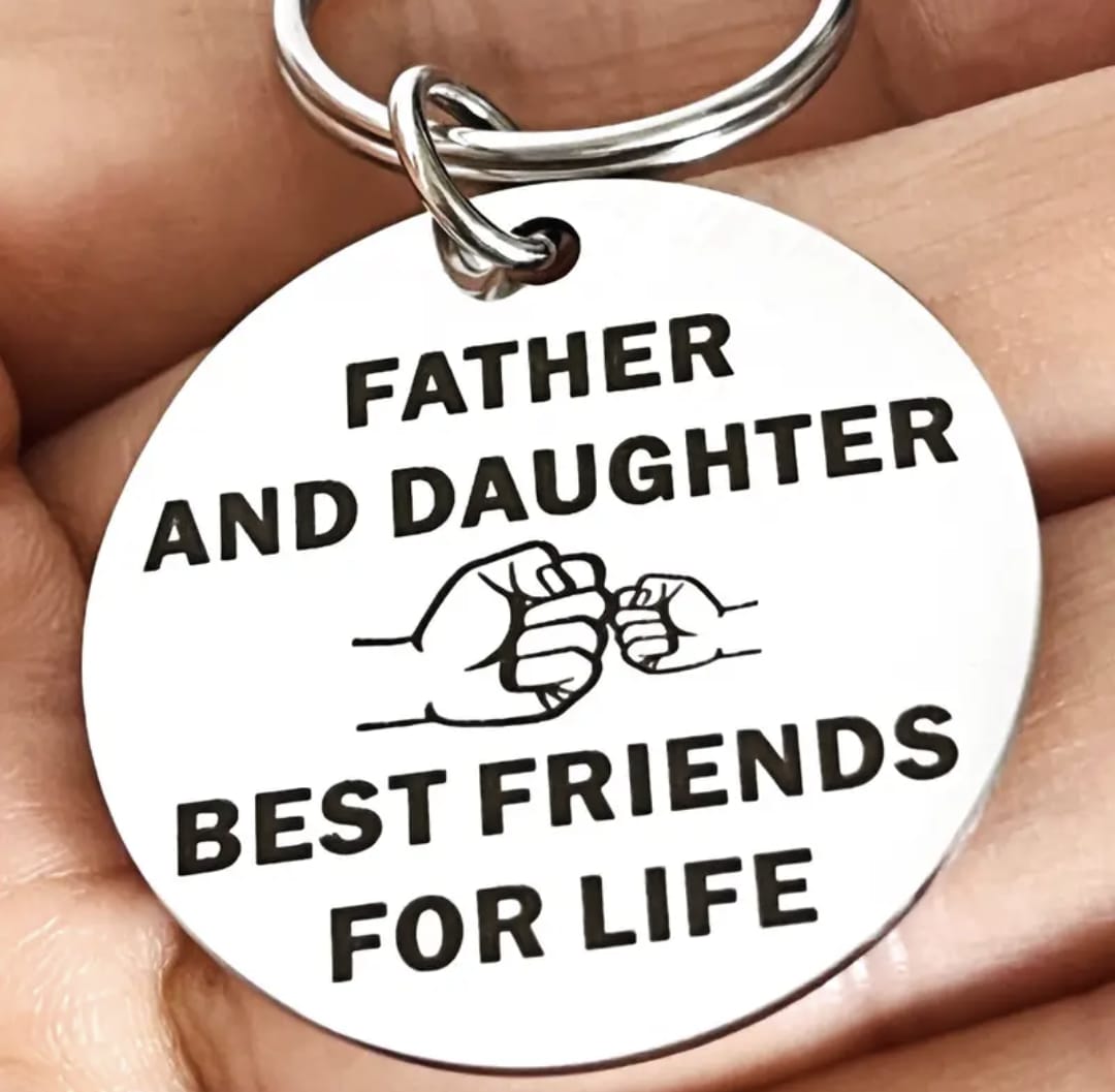 'Father and Daughter, Best Friends for Life' Key Ring