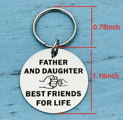 'Father and Daughter, Best Friends for Life' Key Ring