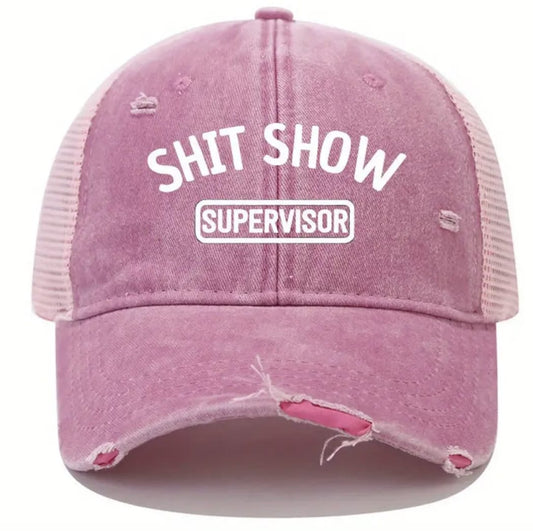 'Supervisor' Pink Baseball cap hat