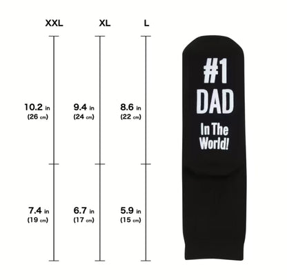 #1 Dad in the world socks