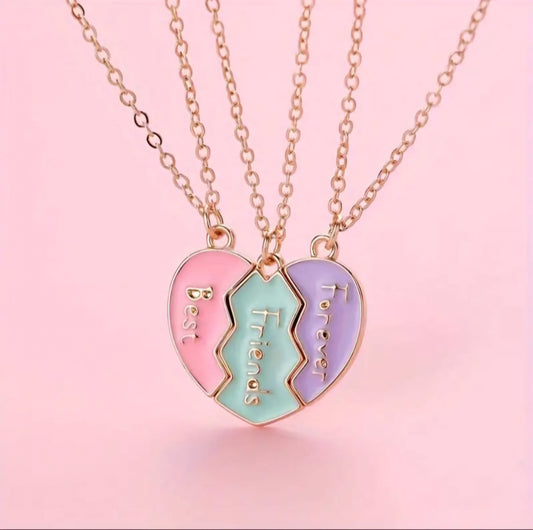 Triple BFF necklace set