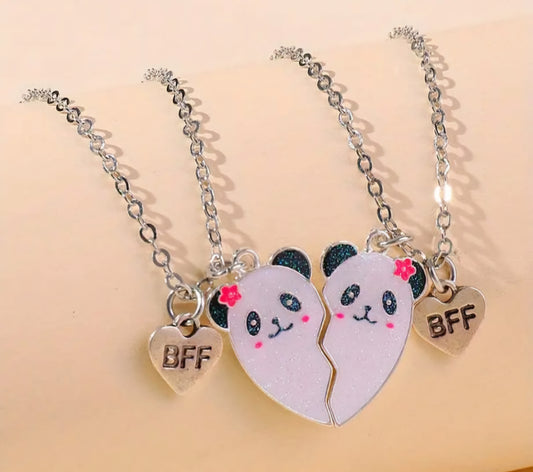 Panda BFF necklace set