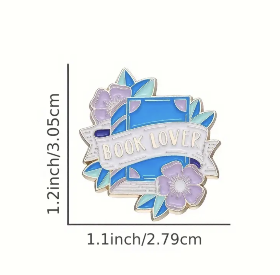 'Book Lover' Pin Badge