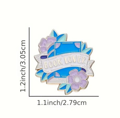 'Book Lover' Pin Badge