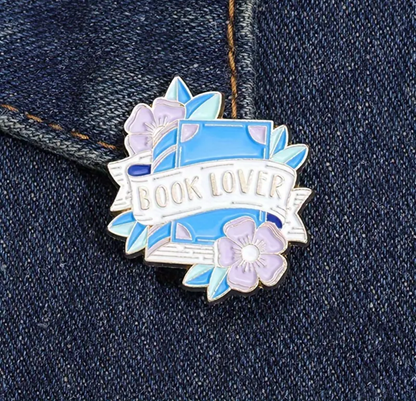 'Book Lover' Pin Badge