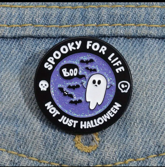 Spooky for Life Pin Badge